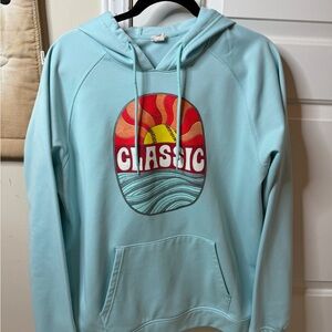 Light Blue Softball Hoodie